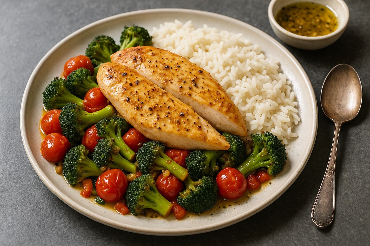 Lemon Garlic Chicken with Roasted Vegetables