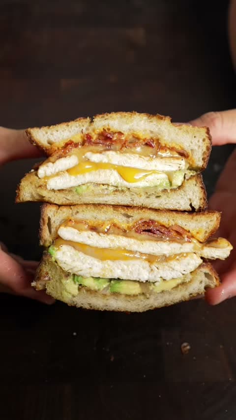 Chicken Bacon Melt Sandwich