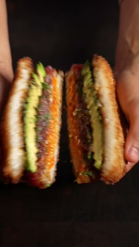 Crispy Rice Tuna Burger